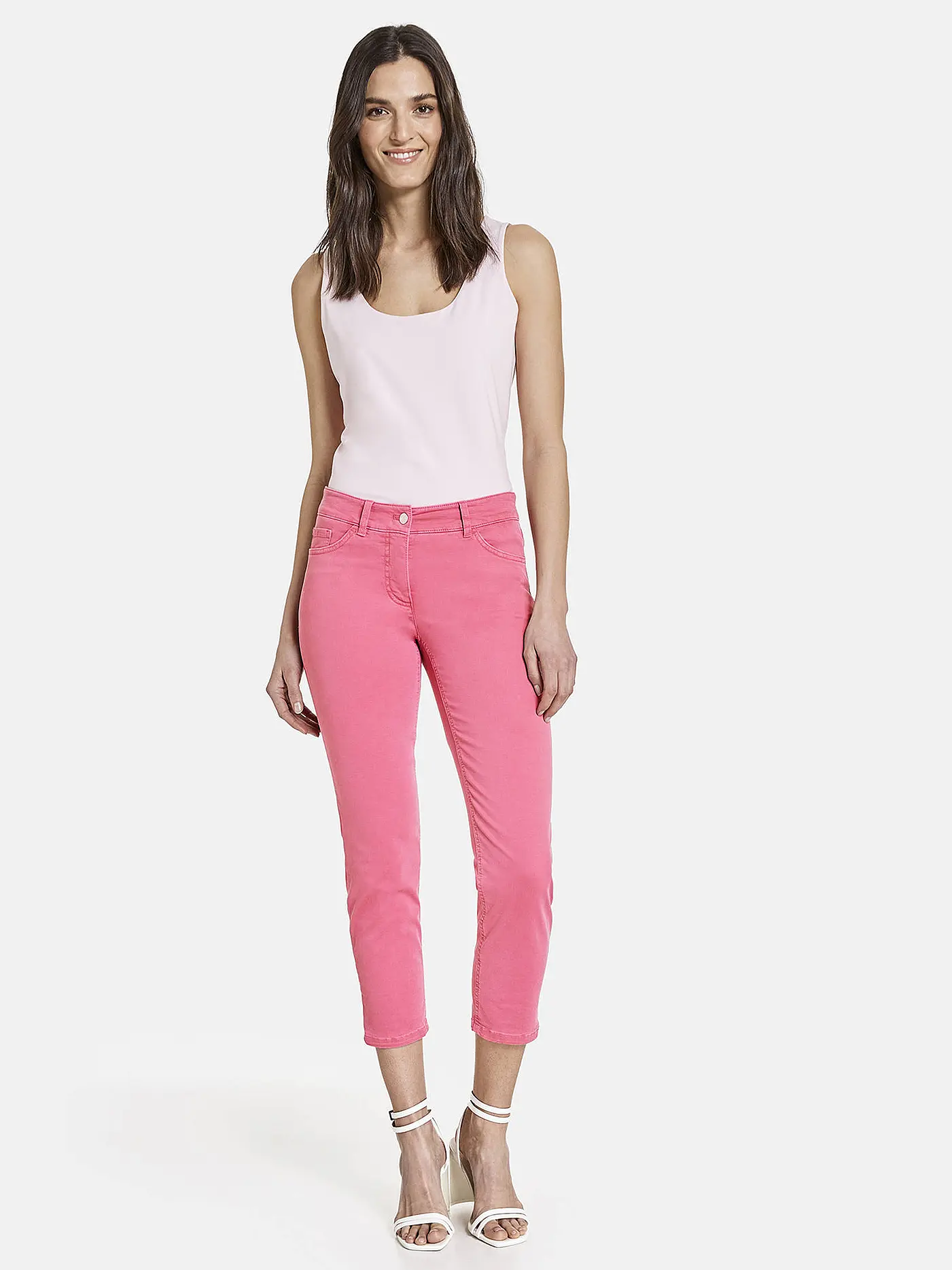 GERRY WEBER | Jeans Slim Fit 7/8 | rosa